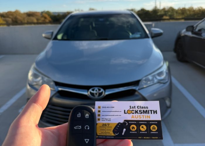 Car key fob programming for a Toyota Camry by 1st Class Locksmith Austin TX